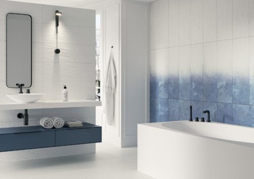 Csempe, Paradyz Nightwish Bianco STRUKTURA A MAT 25x75