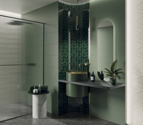 Csempe, Paradyz Nightwish Green MAT 25x75