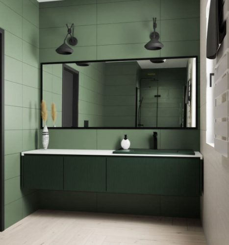 Csempe, Paradyz Nightwish Green MAT 25x75