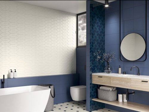 Csempe, Paradyz Nightwish Blue MAT 25x75