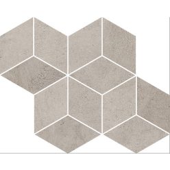   Dekorlap, Paradyz Pure City Grys Romb Hexagon MOSAIC 20,4x23,8