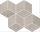 Dekorlap, Paradyz Pure City Grys Romb Hexagon MOSAIC 20,4x23,8