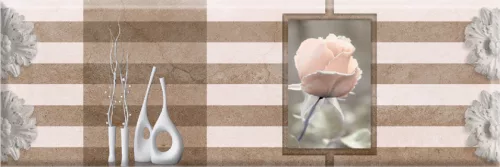 Dekorlap, Valore AOSTA LINEAL BEIGE DECOR 20x60