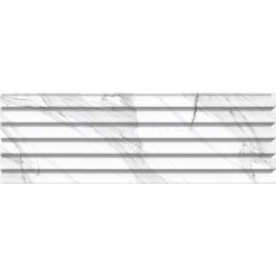 Csempe, Valore CARRARA RELIEVE STRIPE BLANCO BRILLO G 20x60