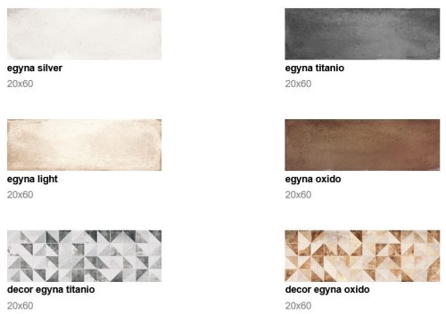 Csempe, Valore EGYNA SILVER 20x60