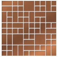 Dekorlap, Valore COPPER GLASS MOSAIC 25x25