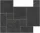 Járólap, Colorker Giant Dark Pack Modular 44x66, 44 x 44, 22 x 44, 22 x 22