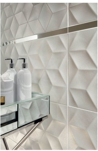 Dekorlap, Arté Perla white STR Dekor 29,8X74,8