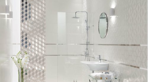 Dekorlap, Arté Perla white STR Dekor 29,8X74,8