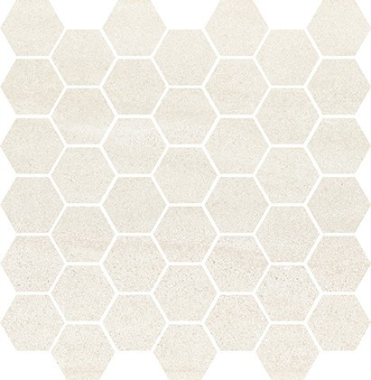 Dekorlap, Cersanit BANTU CREAM HEKSAGON SMALL MOSAIC GLOSSY 29X29,7