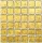 Mozaik, Aita Gold Foil 4,8x4,8szemméret  30x30