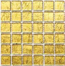 Mozaik, Aita Gold Foil 4,8x4,8szemméret  30x30