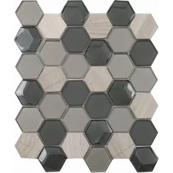Mozaik, Aita Hex Grey 26x30