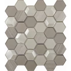 Mozaik, Aita Hex Taupe 26x30