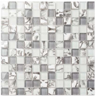 Mozaik, Aita Print White 29,8x29,8