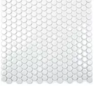 Mozaik, Aita Tondo-White 19 matt 31,5x29,4