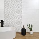 Csempe,Zalakerámia Eiffel Szürke dekor kőhatású matt mozaik 25x40 ZBD 42076