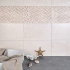 Csempe,Zalakerámia Eiffel Világosbézs dekor kőhatású matt mozaik 25x40 ZBD 42079