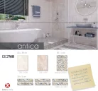 Listello, Zalakerámia ANTICA  fényes dekor SZ-3001 5X30