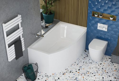 Kád, M-Acryl Minima 160x95 jobbos + kádláb