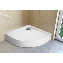 Zuhanytálca, H2O Nero A standard íves 80x80