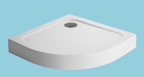 Zuhanytálca, H2O Nero A standard íves 80x80