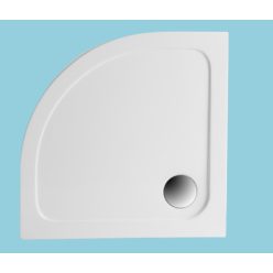 Zuhanytálca, H2O Nero A standard íves 90x90