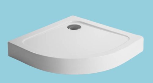 Zuhanytálca, H2O Nero A standard íves 90x90