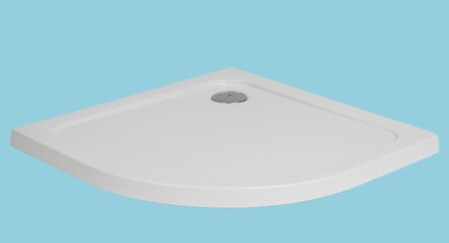 Zuhanytálca, H2O Nero A slim íves 90x90