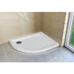   Zuhanytálca, H2O Nero E slim íves aszimmetrikus 100x80 jobbos