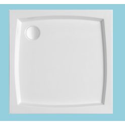 Zuhanytálca, H2O Nero C standard szögletes 80x80