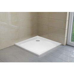 Zuhanytálca, H2O Nero C slim szögletes 80x80