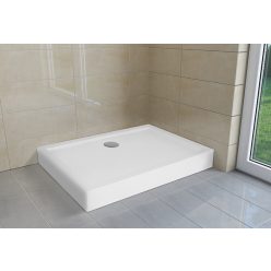   Zuhanytálca, H2O Nero D standard szögletes aszimmetrikus 100x80