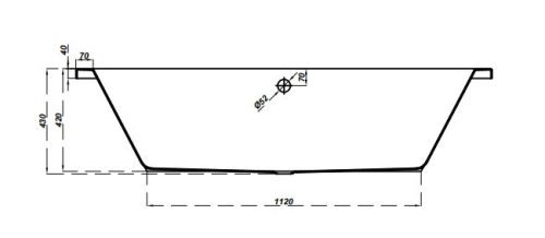 Kád, Cersanit INTRO 170x75