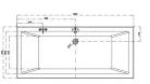 Kád, Cersanit INTRO EGYENES KÁD 180X80