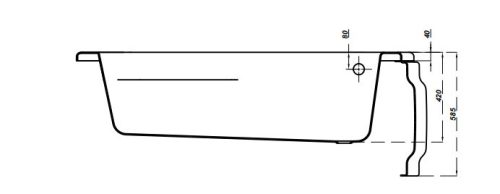 Kád, Cersanit JOANNA NEW 150x95 - BALOS