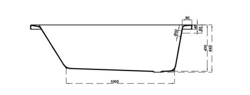 Kád, Cersanit KORAT 150X70