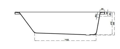 Kád, Cersanit KORAT 170X70 S301-122