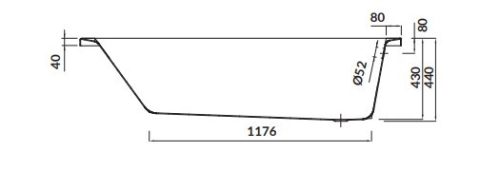 Kád, Cersanit KORAT 170X75