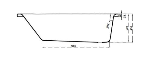 Kád, Cersanit NAO 150x70