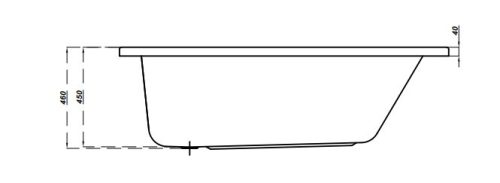 Kád, Cersanit NIKE 150X70