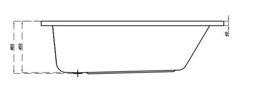 Kád, Cersanit NIKE 160X70