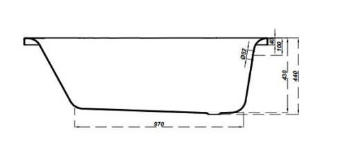 Kád, Cersanit OCTAVIA 140X70