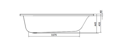 Kád, Cersanit SMART 170X80  - JOBBOS