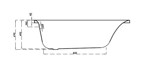 Kád, Cersanit VIRGO 140x75