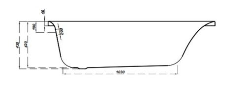 Kád, Cersanit VIRGO 150x75
