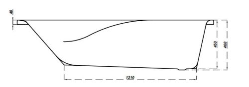 Kád, Cersanit ZEN 180X85
