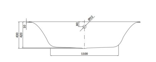 Kád, Cersanit LARGA 180X80