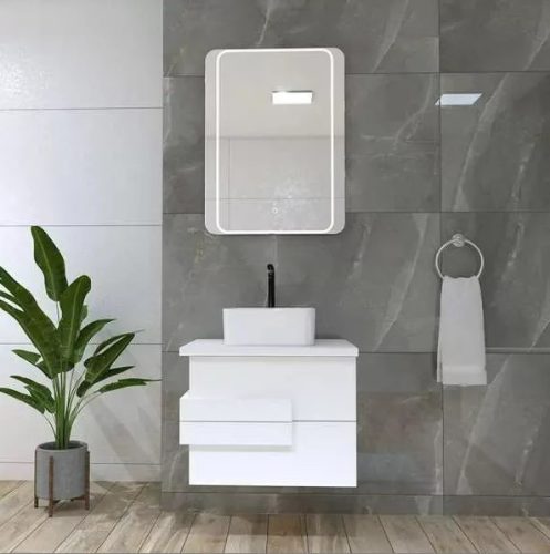 Tükör, Diplon LED-es, 80x60 cm, szögletes J1561