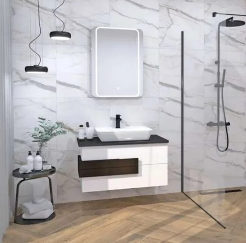 Tükör, Diplon LED-es, 80x60 cm, szögletes J1561